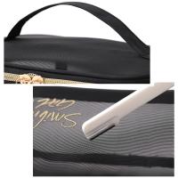 Bolsa De Maquillaje Para Mujer De Tela Malla Negra Gran Capacidad Organizador De Viaje Portátil Bolsas De Toallas De Higiene Personal - details 2