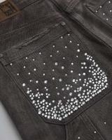 Estilo Gótico Callejero Y2K Pantalones Sueltos de Cintura Alta, Shorts de Gimnasio, Diamantes Imitados, Lentejuelas, Moda Hip Hop para Hombres y Mujeres - details 4