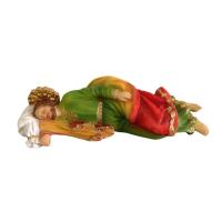 Religious Sculpture Decorative Artwork Religious Tabletop Display Sleeping Joseph Statue for Tabletop Home Shelf Office Car