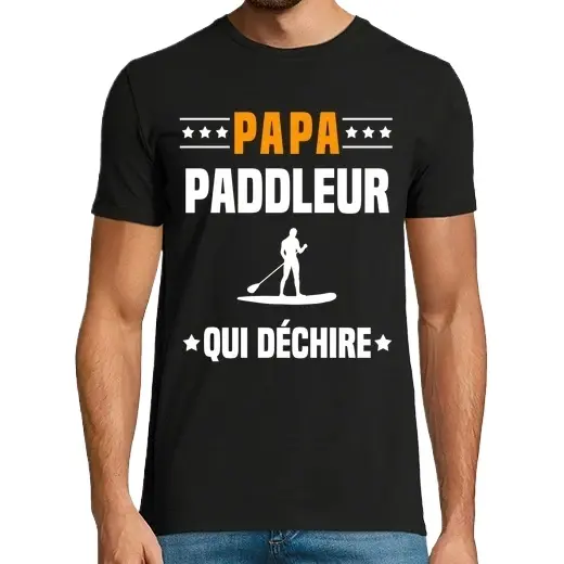 palista papá que rompe paleta,Camiseta de Pádel Divertido, ropa para exteriores - 1