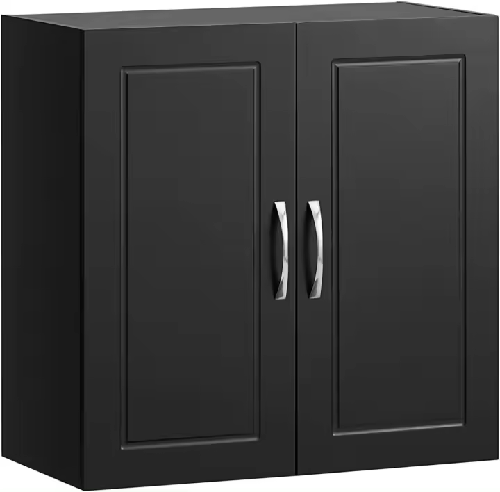 Armario Auxiliar Multiusos de Pared Mueble Baño Colgar Armario Suspendido con 2 Puertas Blanco 60 x 30 x 60 cm FRG231-W ES - 1