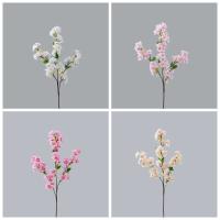 Rama de flor de melocotón Artificial de tacto Real, elegante flor de cerezo de seda de plástico hecha a mano, flor falsa, decoración de jardín al aire libre - details 10