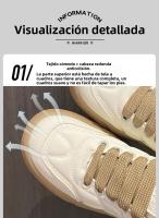 Nuevos zapatos de suela gruesa que aumentan la altura, zapatos versátiles de plataforma tipo muffin para mujer - details 7