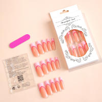 Armadura armadura francesa simple piqueta parche de uñas removible uñas postizas 24 piezas - details 1