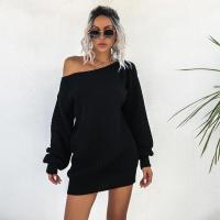 Vestido de ganchillo para mujer, corte holgado, un hombro, moda Otoño-Invierno 2025 - details 22