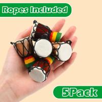 Collares de instrumentos de 5 piezas, Mini colgante de tambor Djembe, collar de madera de Tambor Africano, tambores y percusión - details 3