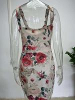 Vestido Mini de Impresión para Mujer Primavera-Verano Sin Mangas, Adelgazado en Caderas, Vestido Corto de Moda para Club Nocturno - details 2