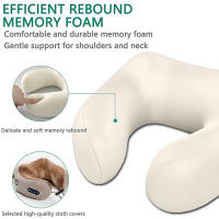 Masajeador eléctrico multifuncional para cuello, almohada portátil en forma de U, masajeador Cervical para hombro, almohada de masaje relajante para viaje en casa y coche - details 1