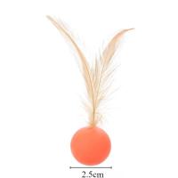 Juguete Interactivo para Gatos Bola Elástica Colorida con Pluma Diversión Interior para Tu Gato - details 0