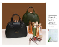 Bolsa de maquillaje Vintage de cuero encerado para mujer, gran capacidad, moderna, de alta gama, bolsa de almacenamiento portátil para el cuidado de la piel, novedad de 2025 - details 27