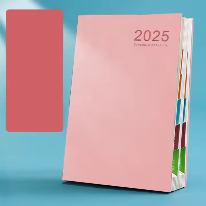 Agenda gruesa 2025 A5, cuaderno para hacer lista PU 2025, cuaderno planificador, diario, agenda diaria, Bloc de notas, oficina escolar - 1