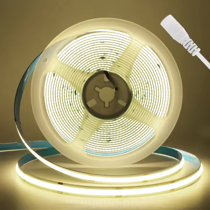 GAHADA Tira de LED COB de Alta Densidad 12V 24V 384Led/m Blanco/Blanco Cálido/Natural Blanco - 1