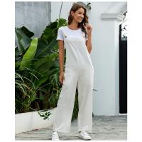 Mono informal de verano sin mangas con pernera ancha para mujer, tirantes largos, vintage - details 4