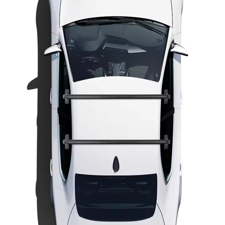Portaequipajes de Techo de Aluminio Capacidad de Carga Fuerte con Candado Para el Coche de 4 o 5 Puertas - 1