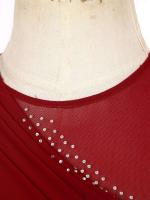 Elegante Traje de Patinaje de Hielo para Mujeres Leotardo de Ballet de Malla Transparente sin Mangas Traje de Baile Lírico Contemporáneo - details 110
