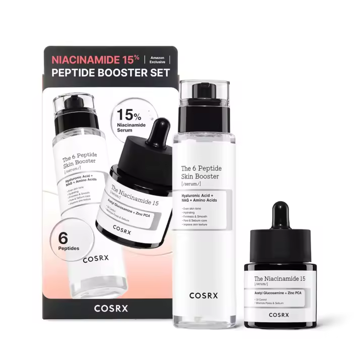 COSRX 15% Peptide Booster Set exclusivo - Set coreano para el cuidado de la piel, sets de regalo, regalos del Día de la Madre para mamá, niacinamida, rostro - 1