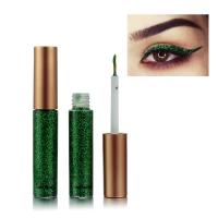 HANDAIYAN Delineador de ojos líquido, juego colorido, 10 colores, delineador de ojos metálico plateado dorado con diamantes, barras de delineador de ojos impermeables, brillo duradero - details 12