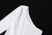 BUNO-monos de malla de retales para mujer, monos Hipster con hombros inclinados, mono acampanado de manga única, ropa de calle de otoño para mujer - details 12