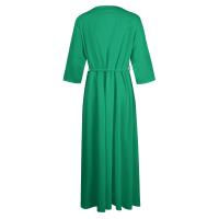 Vestido de Verano para Mujer 2024 Moda Casual con Cuello de Corbata Mangas 3/4 Botón de Cierre - details 26