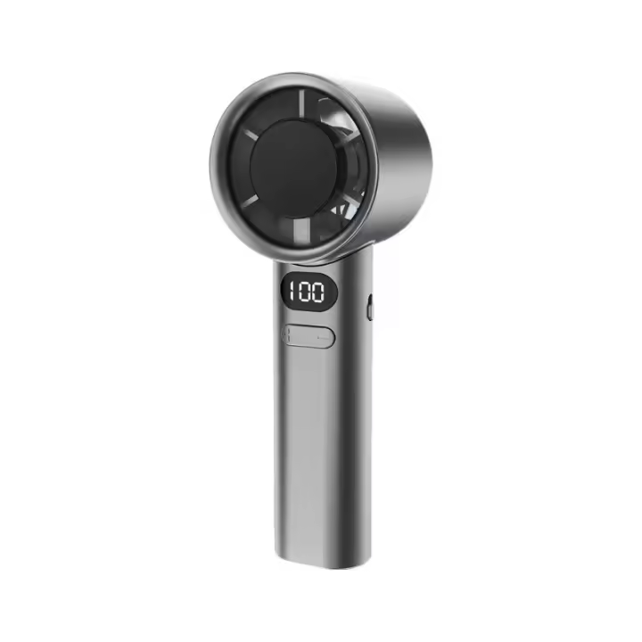 Ventilador pequeño de Alta velocidad de 100 velocidades, Pantalla USB digital de Carga, Gran Turbina de gran Potencia de Viento, ventilador de mano - 1