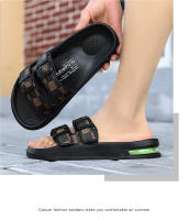 Nuevas zapatillas con amortiguación de aire de fondo grueso de gran tamaño, zapatillas de una palabra para sandalias al aire libre de verano para hombres y dos zapatillas para la playa - details 15