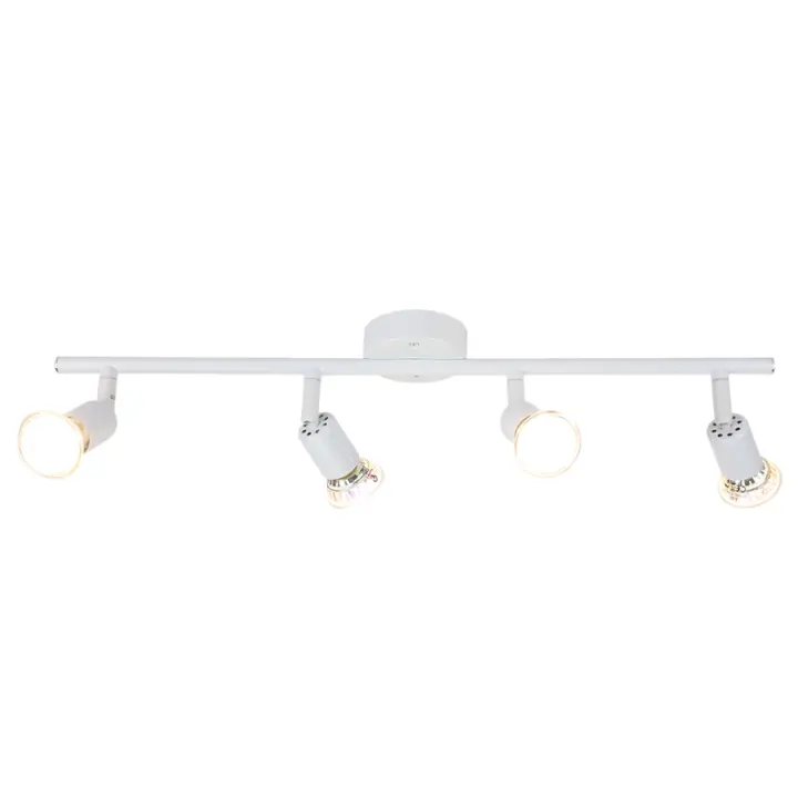 CBJKTX Foco de techo LED ajustable GU10 4 focos de techo de llama Sala de estar industrial ajustable - 1