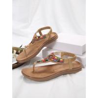 Sandalias Planas de Estilo Bohemio para Mujer Sandalias de Gladiador con Clip - details 9