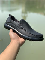 Cuero de vaca de cuero genuino de un pedal zapatos de cuero de los hombres de cara suave de suela suave cómodos de negocios y de ocio zapatos de los hombres que sobreajustan los zapatos de conducción - details 0