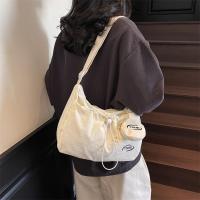 Bolso de hombro con cordón informal coreano, bolso cruzado plisado ligero de gran capacidad, bolso de viaje con cremallera de diseñador minimalista - details 28