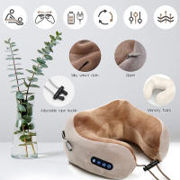 Masajeador eléctrico multifuncional para cuello, almohada portátil en forma de U, masajeador Cervical para hombro, almohada de masaje relajante para viaje en casa y coche - details 5