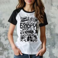 Camiseta de Estopa para mujer, camiseta Y2K para niña, ropa japonesa de cómic y2k - details 11