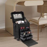 Estuche de Maquillaje Rodante Profesional Caja de Entrenamiento de Cosméticos con Cajones - details 0