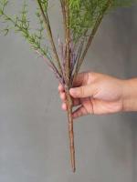 1 unidad, planta de helecho, verde, vid de plástico, hiedra falsa para decoración del hogar, sala de estar, vegetación artificial - details 6