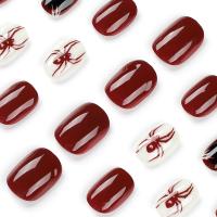 24 PCs Uñas Postizas Cortas Estilo Francés Con Corazón Y Gel Jelly Y Archi De Uñas Incluido Combo De Uñas Postizas - details 3