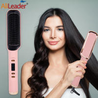 Peine caliente 3 en 1 para peinar el cabello, alisador y rizador profesional, peine eléctrico de calentamiento rápido - details 0