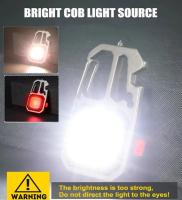 Mini llavero LED portátil, luz de trabajo, linterna de bolsillo, recargable por USB, luz de acampada al aire libre con martillo - details 6