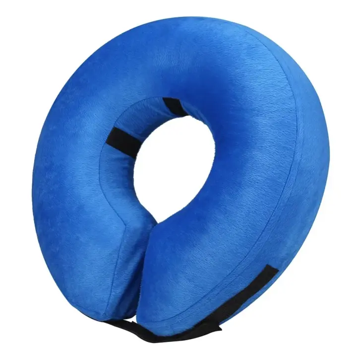 Collar Inflable Protector para Perros Postoperario Collar de Recuperación Suave para Mascotas Pequeñas, Medianas, Grandes Cono para Perros y Gatos - 1