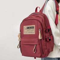 Mochila impermeable de gran capacidad para estudiantes, bolso escolar de nailon con cremallera y múltiples bolsillos, mochila informal de ocio para adolescentes, viaje - details 10