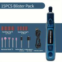 Kit de Pulido Eléctrico de Carga 2pcs/15pcs/50pcs, Set de Grabador Inalámbrico con Pulidora y Taladro (Tres Opciones de Set) Herramientas Prácticas y Convenientes para la Creación de Joyas - details 10