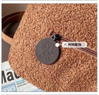 Mochila de felpa, bolso de mujer, nueva versión coreana, súper linda mochila con orejas de oso, mochila para niñas, bolso padre-hijo. - details 7