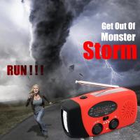 Radio portátil con dinamo solar AM/FM/NOAA con linterna L multifuncional y banco de energía para emergencias y - details 4