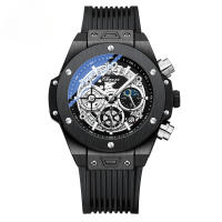 Reloj de cuarzo brillante geométrico para hombres multifunción - details 4