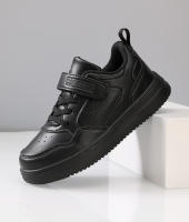 Zapatillas de deporte para niños, zapatos informales para niños, zapatos planos de cuero negro para caminar para estudiantes, calzado deportivo ligero antideslizante para niñas - details 20