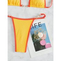 Bikini Micro Sexy Para Mujer 2023 Conjunto De Baño Con Cadena Estilo Brasileño Bikini De Tanga Traje De Baño De Playa Low Waist Sin Aros - details 17
