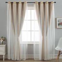 Cortinas de dormitorio opacas aislantes de doble capa con gafas de protección UV, 1 pieza - details 11