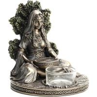 Portavelas de Diosa Celta Adorno de Escritorio de Resina con Estatua de Diosa - details 4