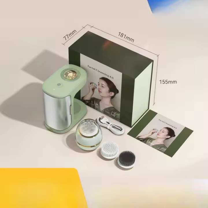radiofrecuencia facial Limpiadores faciales de venta caliente, limpiadores faciales eléctricos de silicona, limpiadores de poros, equipos de masaje y belleza, limpiadores faciales masajeador Cepillo facial eléctrico - 1