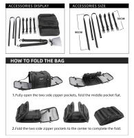 Rhinowalk-bolsa para portaequipajes para motocicleta, impermeable, 19L-80L, ampliable, gran capacidad, para viaje, equipaje trasero, para la mayoría de las motocicletas - details 11