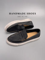 Cuero lavado al agua, primera capa de cuero de vaca, zapatos de hombre hechos a mano, estilo vintage. - details 45