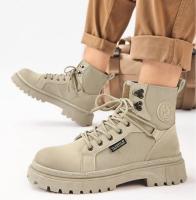 Zapatos de hombre con plataforma y cordones botas de goma para hombre de corte alto primavera otoño calidad Y2k Vintage Retro diseñador Casual oferta barata nuevo - details 8